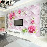 3D现代立体简约浪漫玫瑰花卉电视瓷砖壁画客厅卧室影视艺术墙砖