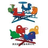 儿童动物头四人 六人室外转椅 户外旋转木马 转椅幼儿园娱乐设施