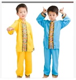 儿童演出服装 少数民族男童服装 葫芦丝舞台表演服装傣族舞蹈服装