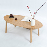 日式客厅时尚圆形创意小茶几飘窗宜家简约日式文艺竹制折叠茶几桌