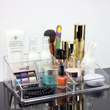 超大号化妆品桌面收纳盒 亚克力透明护肤品整理盒 卫生间化妆盒