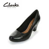 clarks正装女鞋 Coolest Ice 春季 单鞋浅口粗跟圆头中跟16新品EC