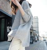 现货韩国代购进口正品女装2016春季新款超有范的一款宽松针织毛衣