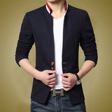 2016新款男士春季韩版修身型外套薄款青年潮男装休闲立领夹克衫男