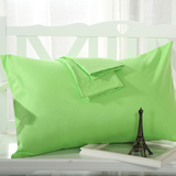 特价素色纯棉枕套纯色简约枕头套48X74cm 单人全棉枕芯套一对包邮