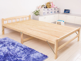 加固实木床折叠床午休床简易单人木板床办公双人床1.2米免安装