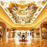 欧式宫廷天花板吊顶3d壁画 现代酒店KTV客厅大型油画壁纸墙纸