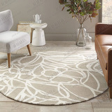 简约现代欧式客厅地毯圆形 沙发茶几书房卧室样板间晴纶地毯定制