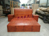 实木箱体床 1.5-1.8米双人床 婚床可定制 高储物箱床 实木床 定制