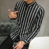 萨伦风格兰蒂品牌杰克2016青春流行新款特宽专柜长袖男衬衫