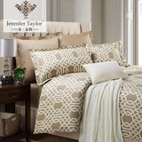 家泰勒 美式家纺简约四件套新品斜纹棉质4件套床单床上用品