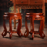 老榆木创意实木仿古凳子明清古典餐椅 实木圆凳 凳子中式仿古家具