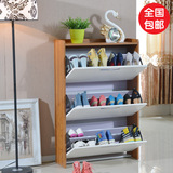 超薄翻斗鞋柜新款简约现代烤漆门厅柜实木储物柜简易组装家用鞋架