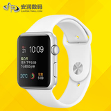 Apple/苹果 watch银色铝金属表壳搭配白色运动型表带iwatch手表