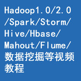 Hadoop1.0/2.0/spark/storm/hive/hbase/mahout/flume/等视频教程