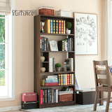 纯实木书架进口白橡木置物架展示柜实木书柜书橱简约现代日式家具