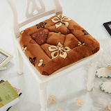 法莱绒绗缝保暖座椅垫 田园花卉餐桌椅坐垫 小熊定位卡通坐垫椅垫
