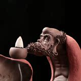 陶瓷达摩倒流香炉 创意香薰炉塔香檀香炉 流烟香插香道佛具用品