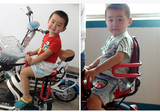 管后置儿童安全后座宝宝折叠车单车坐椅自行车电动车座椅加大加厚