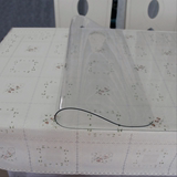 桌布布艺 PVC防水软质玻璃桌布一套两用蕾丝茶几桌布餐台布餐桌垫