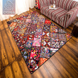 仙吉现代创意几何民族风茶几沙发大地毯客厅卧室个性满铺薄地毯