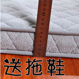 床垫子珊瑚绒立体加厚法兰绒单双人可折叠榻榻米床褥1.5/1.8*2m米