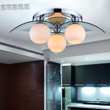 客厅灯现代简约大气吸顶灯圆形水晶灯卧室灯温馨LED创意餐厅灯具