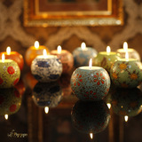 买5个起送10个蜡烛 欧式烛台创意结婚庆晚餐家居装饰工艺陶瓷摆件