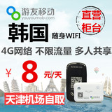 韩国首尔济州岛随身WIFI租赁4G手机上网卡【天津机场、仁川自取】