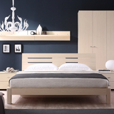 双人床1.8米 1.5米现代简约高箱储物床 收纳床排气动床带抽屉床箱