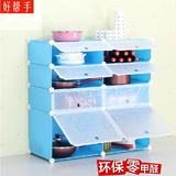 简易韩式橱柜碗柜厨房收纳柜餐边防水整理不锈钢置物架塑料零食柜