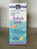 包邮 挪威小鱼Nordic Naturals 婴儿鳕鱼油baby's DHA+D3滴剂60ml