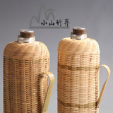 竹编热水瓶壳 怀旧仿古竹制品工艺品暖壶壳复古家用热水瓶壳特价