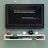 烤漆机顶盒架 挂墙电视柜背景墙装饰搁板 自由组合DVD置物架壁挂