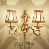 全铜壁灯美式欧式复古床头灯双头铜灯过道卧室客厅乡村蜡烛单头