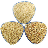 北大荒 五谷杂粮粗粮组合 糙米+燕麦+荞麦仁1200g 15年新粮