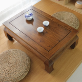 日式矮桌飘窗茶几地台和室炕桌炕几老榆木仿古实木茶几榻榻米茶几