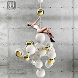 海滔北欧客厅餐厅吊灯创意个性后现代简约设计师艺术饭厅灯具新款