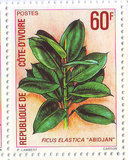 GY20-816-科特迪瓦1980绿叶植物1枚 目录1.40美元