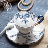 CLIC & CASA凡尔赛花园 新品骨瓷欧式咖啡杯陶瓷英式下午茶具套装