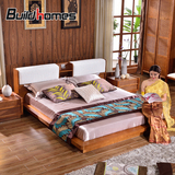 筑家 实木床高档木质东南亚新中式双人床榻榻米床1.5米/1.8米大床