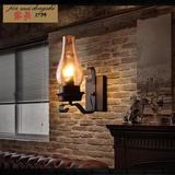 新款做旧壁灯loft设计师的灯美式复古酒吧咖啡厅客厅壁灯具