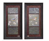 aq玄关中式挂画 餐厅装饰画 客厅实木菱形有框壁画中国结福字