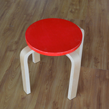 实木现代宜家彩色小凳圆凳餐凳儿童板凳矮凳吃饭凳非塑料简约特价