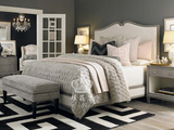 实木软靠床美式床法式复古做旧床简约现代小户型时尚双人床婚床