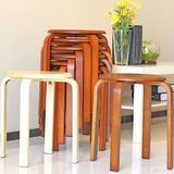 英尼斯实木圆凳子家用木凳时尚创意椅子餐厅简约餐桌凳木头小板凳