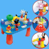 童梦园米奇儿童水上公园戏水桌 宝宝喷泉声光水上乐园玩水桌玩具
