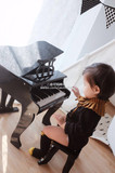 出口木头儿童木质钢琴玩具 早教启蒙三角钢琴 专柜同步 25键