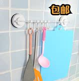 包邮韩国dehub浴室免钉强力吸盘毛巾挂杆40CM厨房壁挂置物架