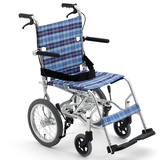 日本三贵轻量折叠轻便便携式手动轮椅MPTB-43JUS老人铝合金代步车